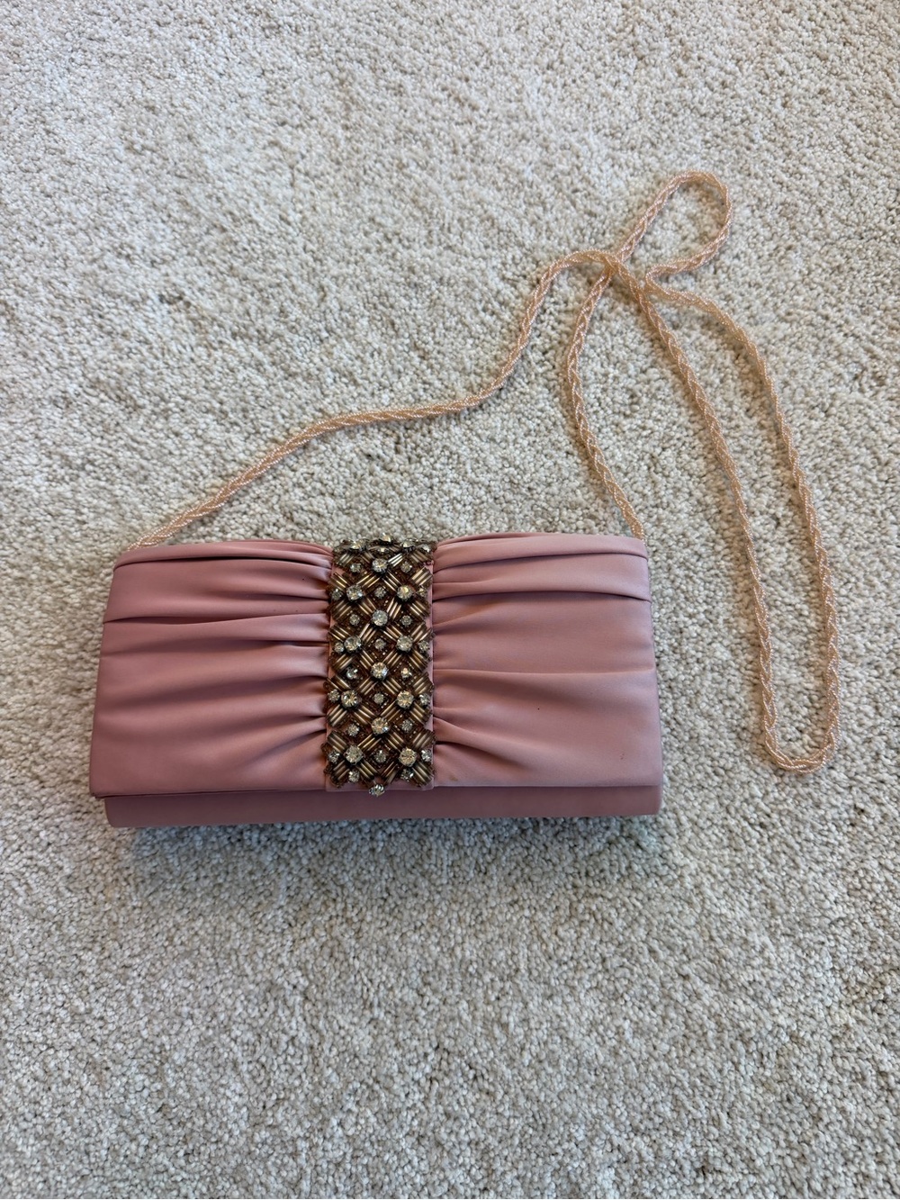 Beaded Blush Clutch